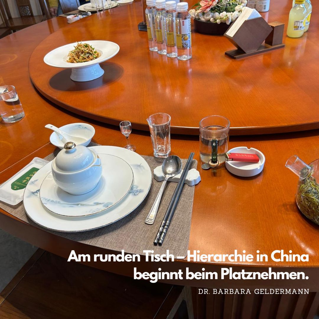 Am runden Tisch – Hierarchie in China beginnt beim Platznehmen